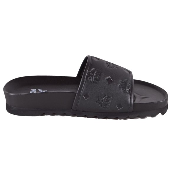 MCM | Shoes | Mcm Womens Leather Visetos Slides Sandals Shoes | Poshmark